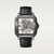 Santos de Cartier Skeleton Large Black ADLC Steel Manual Wind