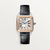 Santos-Dumont Watch Small Model Steel/Rose Gold Black Alligator