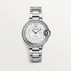 Ballon Bleu de Cartier 33mm Steel & Diamond Automatic Watch