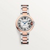 Ballon Bleu de Cartier 33mm Steel and Rose Gold Automatic Watch