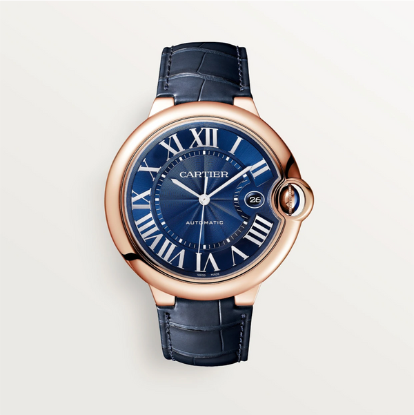 Ballon Bleu de Cartier 42mm Rose Gold Blue Dial Automatic Watch