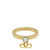 Valentino Gold Finish Garavani Mini Vlogo Signature Ring