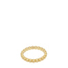 Van Cleef & Arpels 18K Yellow Gold Perlée Pearls of Gold Medium Ring 51