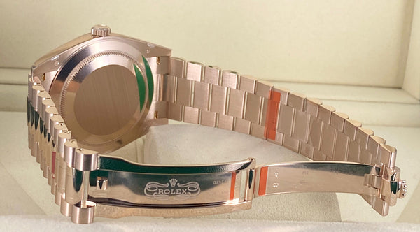 Rolex Day-Date, Rose Gold, Chocolate dial