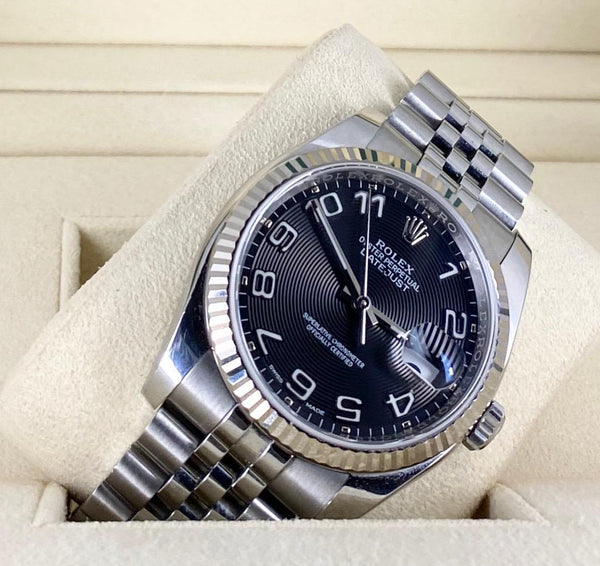 Rolex Datejust II, Black concentric dial, Box and papers