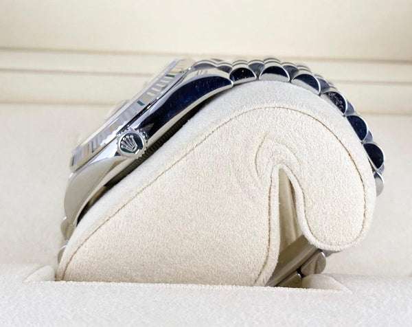 Rolex Datejust 36, Blue Dial, Roman Numerals, With box and papers