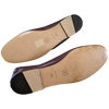 Chanel 1990s Chocolat Kid Ballet Flat Pumps Ballerines en Chevreaux Xtra Soft Sz 38.5, New!