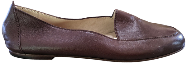 Chanel 1990s Chocolat Kid Ballet Flat Pumps Ballerines en Chevreaux Xtra Soft Sz 38.5, New!
