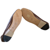 Chanel 1990s Marron Kid Ballet Flat Pumps Ballerines en Chevreaux Xtra Soft Sz 38.5, New!