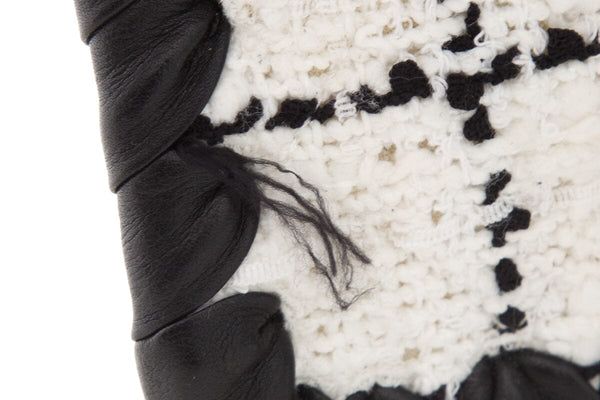 Chanel 2022+Black & White Tweed Flap Cross-Body AS IS