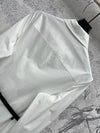 LV 25 Pleated Design Belt That Pinches Waist Dress Black White Cotton