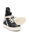 Sneakers Geo Baskets per bambino Rick Owens Kids nere con chiusura laterale con zip