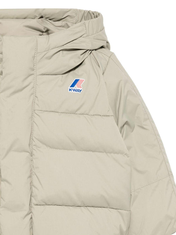 Giubbino per neonati K-Way Kids beige con design trapuntato
