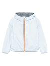 Giacca per bambini K-Way Kids Jake azzurro con design reversibile