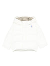 Giubbino per neonati K-Way Kids bianco con design trapuntato
