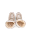 Stivaletti Eskimo per bambina Mou Kids beige con effetto metalizzato