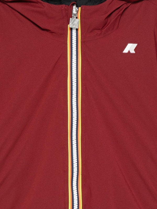 Giubbino per bambino K-Way Kids rosso con toppa con logo