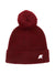 Berretto per bambina K-Way Kids rosso con pompon a coste