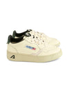 Sneakers per bambini Autry Kids bianco in pelle traforata Medalist
