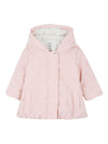 Giubbino per neonata Chloé Kids rosa con chiusura frontale nascosta