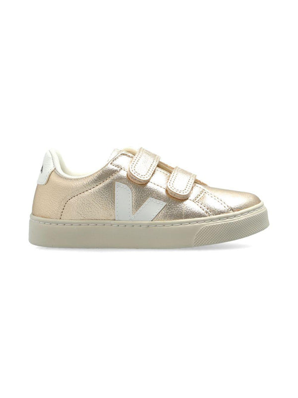 Sneakers per bambina VEJA Kids oro con applicazione logo