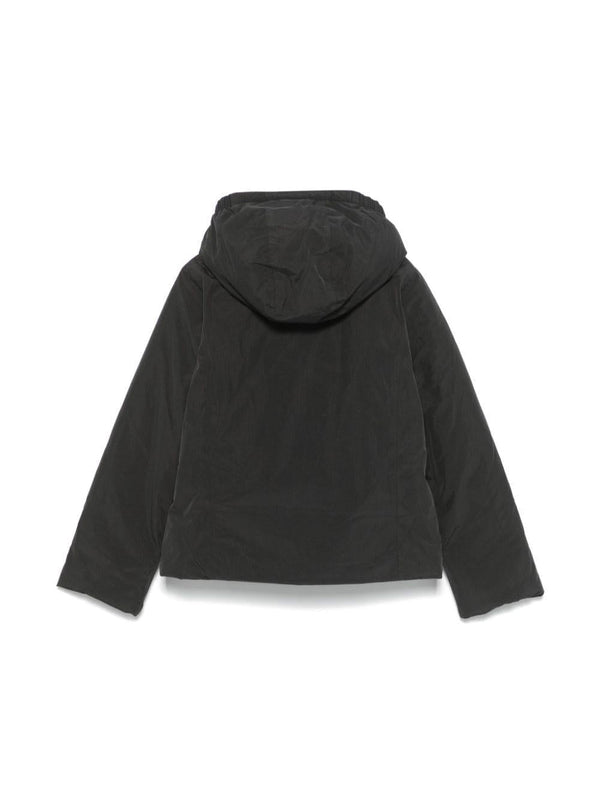 Giubbino P. Lily per bambina K-Way Kids nero con dettaglio con logo in rilievo