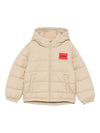 Giubbino per bambino Hugo Kids beige con dettaglio trapuntato