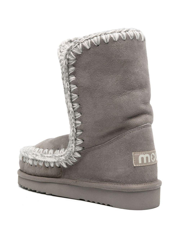 Stivali Eskimo Bold per bambina Mou Kids grigi con pelle scamosciata