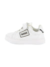 Sneakers per bambino BOSS Kids bianche con applicazione con logo