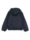 Giacca per bambino K Way Kids Le Vrai blu con dettagli a righe