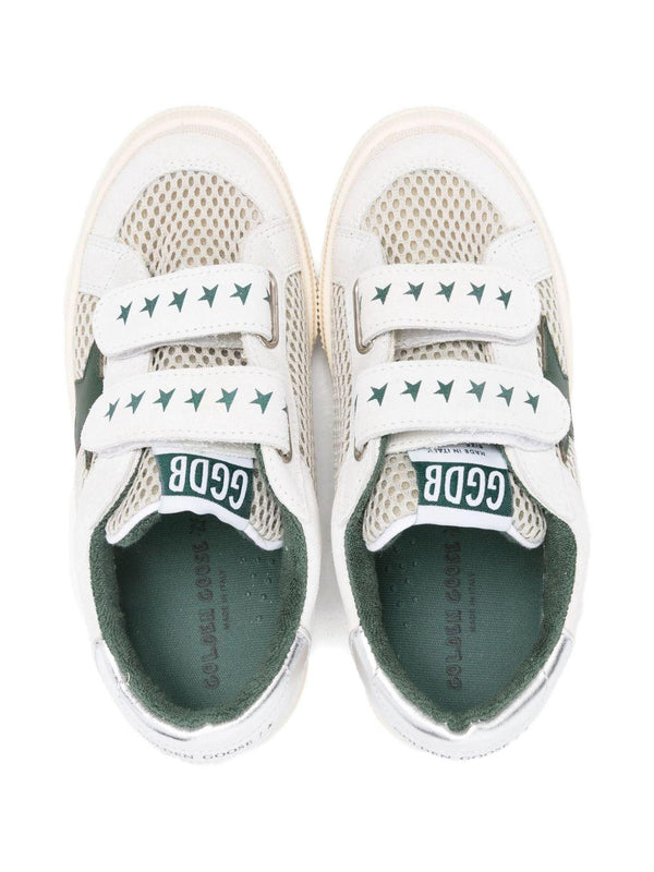 Sneakers per bambini Golden Goose Kids bianche con chiusure a strappo