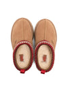 Slippers per bambina UGG Kids Tazz beige con cuciture decorative