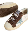 Sneakers Old School per bambino Golden Goose Kids beige con inserti in pelle scamosciata