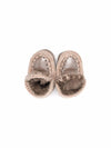 Stivali Eskimo per neonati Mou Kids beige con effetto metallizzato
