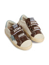 Sneakers Old School per bambino Golden Goose Kids beige con inserti in pelle scamosciata