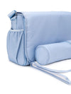 Borsa fasciatoio per neonato Emporio Armani Kids azzurro con applicazione logo