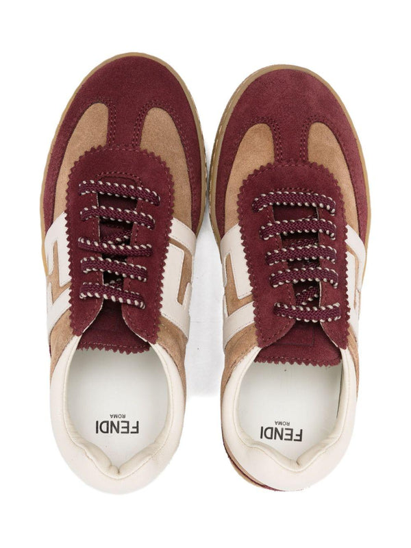 Sneakers per bambino Fendi Kids multicolore con chiusura lacci
