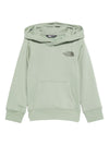 Felpa per bambino The North Face Kids verde con cappuccio con logo