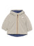 Giubbino per neonato K-Way Kids grigio con design reversibile