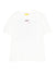 T-shirt per bambina Off-White Kids bianca con effetto vernice e logo stampato