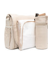 Borsa fasciatoio per neonati Emporio Armani Kids beige con applicazione
