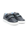 Sneakers per bambino Fendi Kids blu con chiusura con doppio strappo