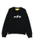 Maglione per bambina Off-White Kids nero con dettaglio logo