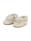 Sneakers per neonato BOSS Kids bianche con fodera in shearling