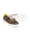 Sneakers per bambino Fendi Kids marrone con monogramma FF