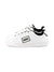 Sneakers per bambino BOSS Kids bianche con dettaglio con placca con logo