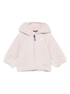 Cappotto in pelliccia sintetica per neonati K Way Kids rosa con cappuccio effetto teddy