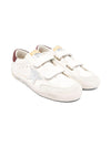 Sneakers Old School per bambino Golden Goose Kids bianche con chiusura a strappo