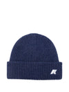 Berretto per bambino K-Way Kids blu con applicazione con logo