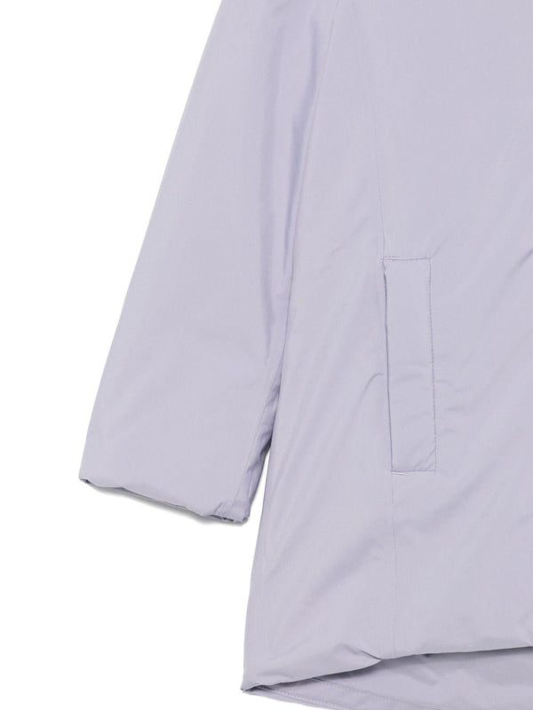 Giubbino per bambina K-Way Kids viola con cappuccio classico